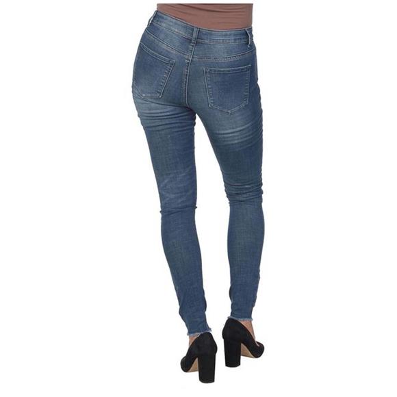 NEW LOLA JEANS alexa jeans in distressed antique blue - Picture 2 of 2